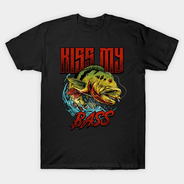 KISS MY BASS T-Shirt by damzu